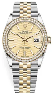 Rolex Oyster Perpetual "Datejust" 126283rbr gflmij Stainless steel and 18k yellow gold Golden