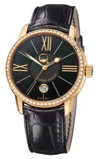 Ulysse Nardin Classico Luna 18k rose gold Black