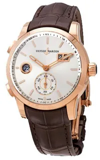 Ulysse Nardin Dual Time 3346-126/91 Rose gold Silver