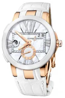 Ulysse Nardin Executive Dual Time Lady 246-10/391 18k rose gold White