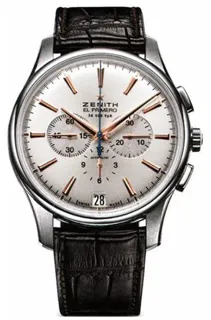 Zenith El Primero 03.2110.400/01.C498 Stainless steel Silver