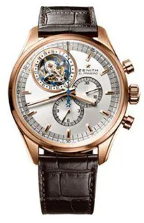 Zenith El Primero 18k rose gold Silver