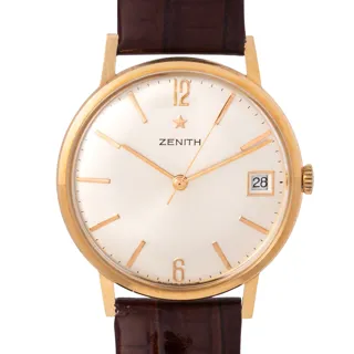 Zenith 18k yellow gold Silver