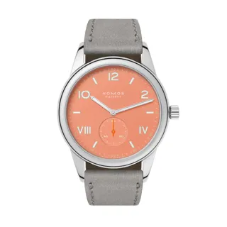 NOMOS Club 725 Stainless steel Orange