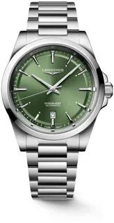 Longines Conquest L38304026 Stainless steel Green