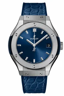 Hublot Classic Fusion Blue 581.NX.7170.LR Titanium Blue