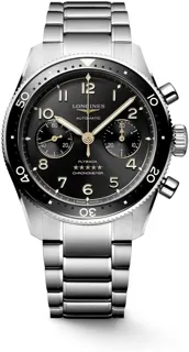 Longines Spirit L38214536 Stainless steel Black