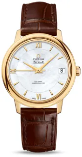 Omega De Ville Prestige 424.53.33.20.05.002 32.5mm Yellow gold White