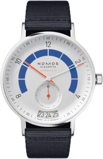 NOMOS Autobahn 1303 Stainless steel White