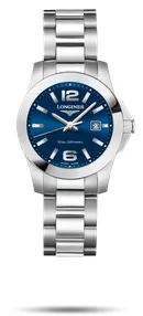 Longines Conquest L3.376.4.96.6 Stainless steel Blue