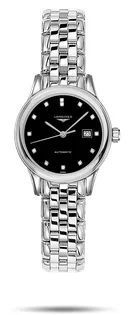 Longines Flagship L4.374.4.57.6 Stainless steel Black