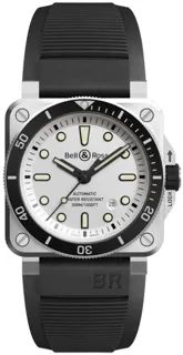 Bell & Ross BR 03-92 Diver BR0392-D-WH-ST/SRB 42mm Stainless steel Silver