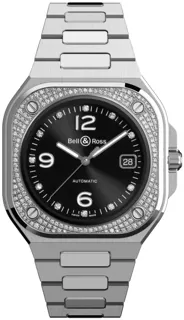 Bell & Ross BR 05 Diamond BR05A-BL-STFLD/SST | Stainless steel