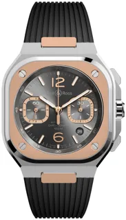 Bell & Ross BR 05 Chrono BR05C-RTH-STPG/SRB Rose gold and Stainless steel Gray