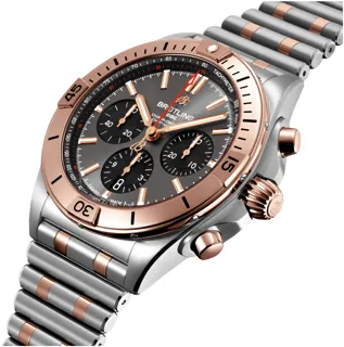 Breitling Chronomat B01 UB0134101B1U1 Stainless steel and Red gold Grey