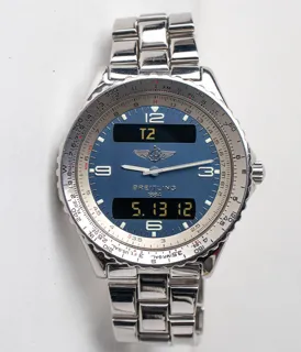 Breitling Chronospace A56011 41.5mm Stainless steel Blue