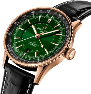 Breitling Navitimer R32310251L1P1 18kt rose gold Green