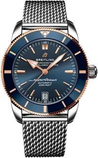 Breitling Superocean Heritage UB2010161C1A1 Stainless steel and Red gold Blue