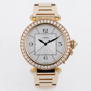 Cartier Pasha WJ1203H9 / 2726 18k yellow gold Silver