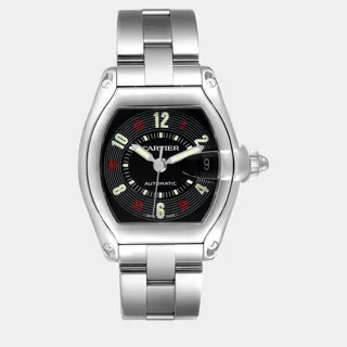 Cartier Roadster W62002V3 Stainless steel Black