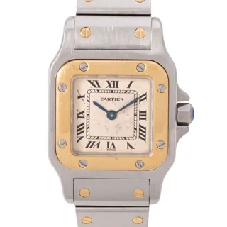 Cartier Santos Galbée 1567 Stainless steel and 18k yellow gold