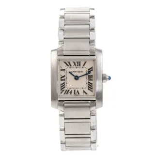 Cartier Tank Française 2300 Stainless steel Beige