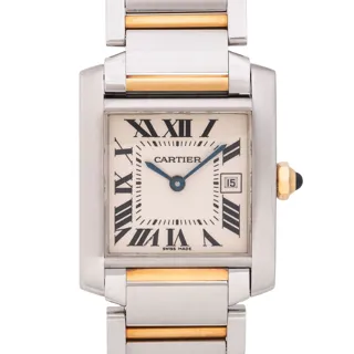 Cartier Tank Française 2465 | Stainless steel and Yellow gold