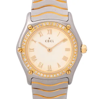 Ebel Classic Wave 181930 Stainless steel and 18k yellow gold