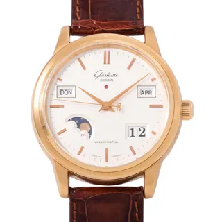 Glashütte Senator 39-50-01-11-04 18k rose gold Silver