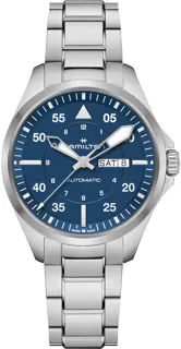 Hamilton Khaki Aviation H64635140 Stainless steel Blue