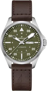 Hamilton Khaki Aviation H64635560 Stainless steel Green