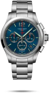 Longines Conquest V.H.P. L3.717.4.96.6 Stainless steel Blue