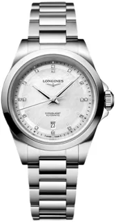 Longines Conquest L3.320.4.87.6 Stainless steel White