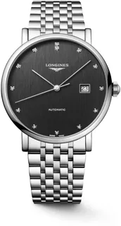 Longines Elegant L4.911.4.78.6 Stainless steel Anthracite