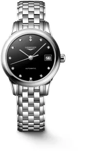 Longines Flagship L4.274.4.57.6 Stainless steel Black