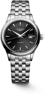 Longines Flagship L43744596 Stainless steel Black