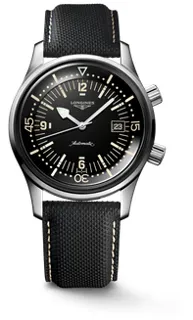 Longines Heritage L37744500 Stainless steel Black