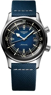 Longines Heritage L37744902 Stainless steel Blue