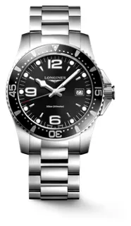 Longines HydroConquest L3.740.4.56.6 Stainless steel Black