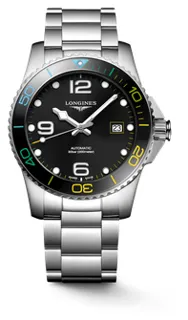 Longines HydroConquest L3.781.4.59.6 Ceramic and Stainless steel Black