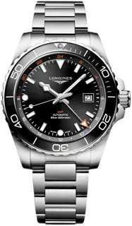 Longines HydroConquest L3.890.4.56.6 Stainless steel Black