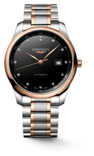 Longines Master Collection L2.893.5.57.7 Rose gold and Stainless steel Black