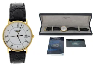 Longines Présence L4.743.6 18k yellow gold White