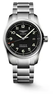 Longines Spirit L3.810.4.53.6 Stainless steel Black