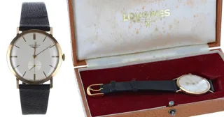 Longines 9ct Gold Silver