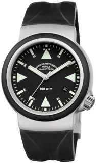 Mühle Glashütte S.A.R. Rescue-Timer M1-41-03-KB Stainless steel and Rubber Black