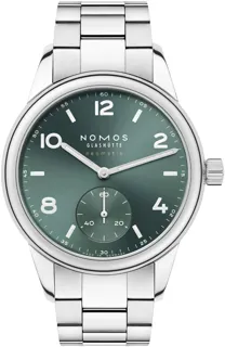 NOMOS Club 745 Stainless steel Green