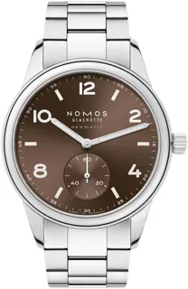 NOMOS Club 760 Stainless steel Brown