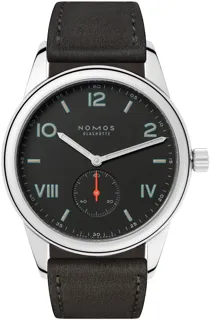 NOMOS Club Campus 738 Stainless steel Black