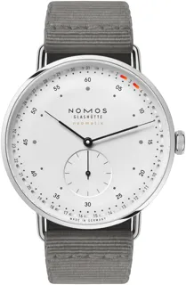 NOMOS Metro Neomatik 1165 Stainless steel White